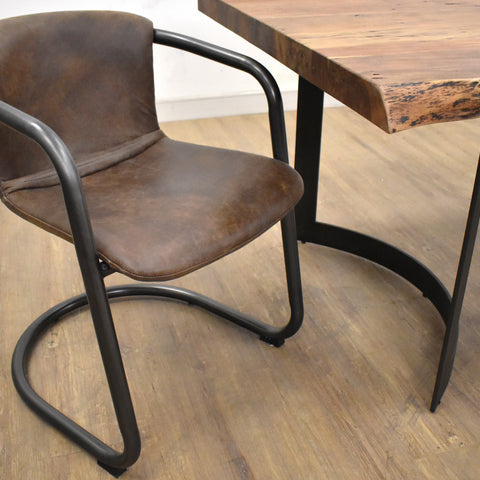 BERLIN LEATHER DINING CHAIRS AND STOOLS-furniture stores regina-Hunters Furniture