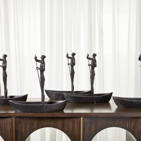 Impactful Metallic Standing Sculptures