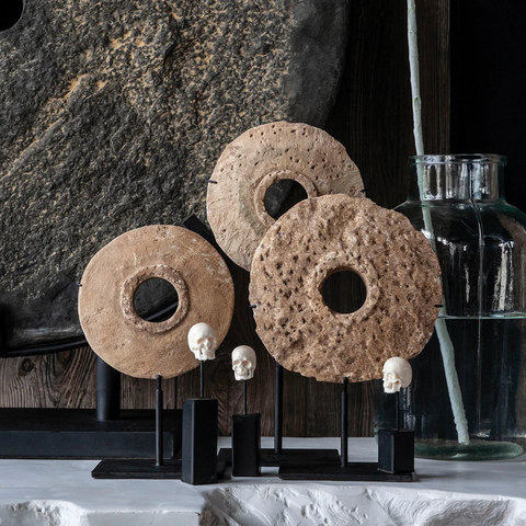 Stunning Stone And Cast Standing Sculptures