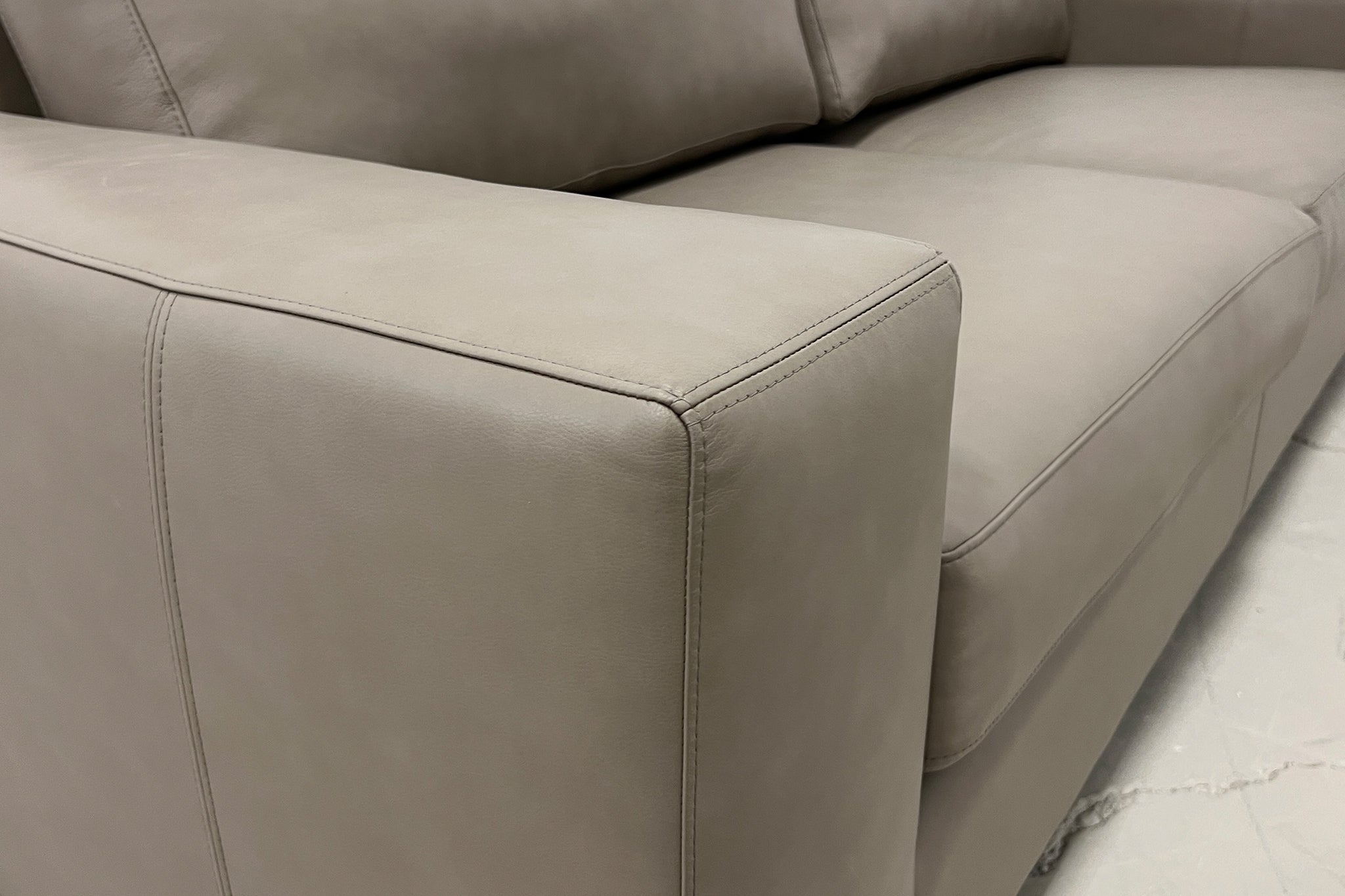 SORRENTO WIDE ARM CUSTOM LEATHER SOFAS AND SECTIONALS