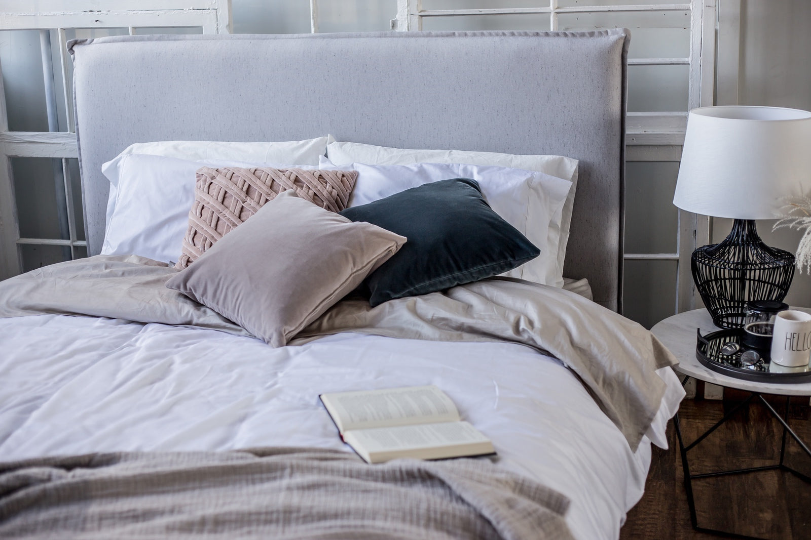 CEMENT GREY BEDS-furniture stores regina-Hunters Furniture